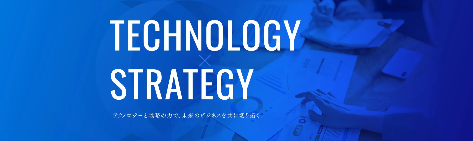 TECHNOLOGY STRATEGY テクノロジーと戦略の力で、未来のビジネスを共に切り拓く